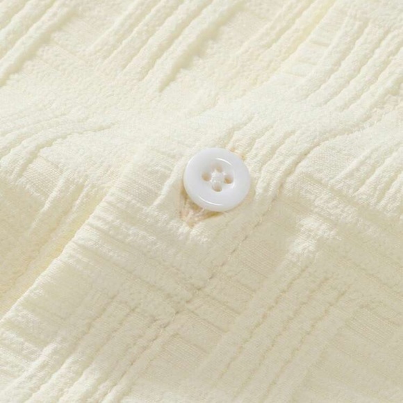 Apricot Manfinity Homme Men Solid Shirt & Short Set - Picture 5 of 6